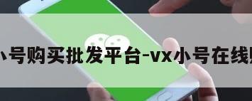 vx小号购买批发平台-vx小号在线购买