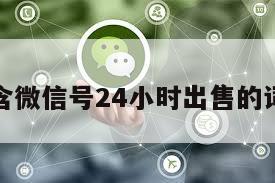 包含微信号24小时出售的词条