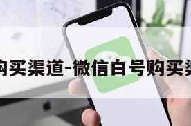 微信白号购买渠道-微信白号购买渠道有哪些